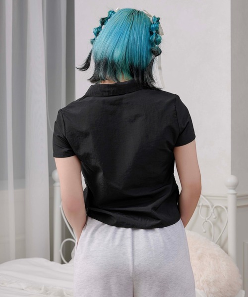 ギャザーナイロンZIPTOPS（Tシャツ/カットソー）｜sedacle girl
