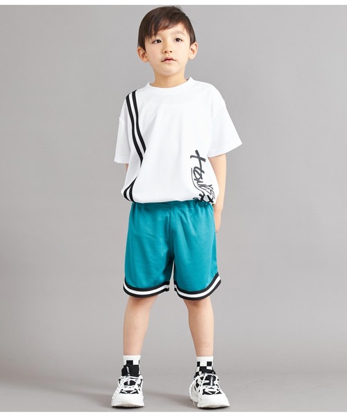 ANAP kids(アナップキッズ)の「速乾スポーティラインハーフパンツ(その他パンツ・キッズ・グリーン/ブラック・110cm/120cm/130cm)」の12枚目の写真