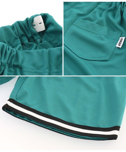 ANAP kids(アナップキッズ)の「速乾スポーティラインハーフパンツ(その他パンツ・キッズ・グリーン/ブラック・110cm/120cm/130cm)」の21枚目の写真