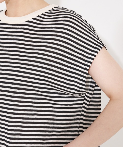 collex（コレックス）の「【WEB限定】フレンチスリーブボーダーTシャツ（Tシャツ/カットソー・レディース・ブルー系その他/ブラック系その他・フリー）」の20枚目の写真