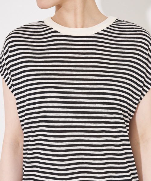 collex（コレックス）の「【WEB限定】フレンチスリーブボーダーTシャツ（Tシャツ/カットソー・レディース・ブルー系その他/ブラック系その他・フリー）」の21枚目の写真