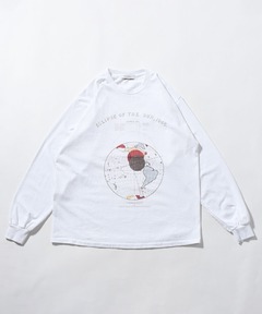 プリントポケットロングTシャツ(皆既日食)