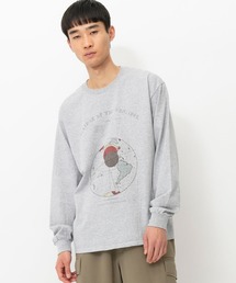 プリントポケットロングTシャツ(皆既日食)
