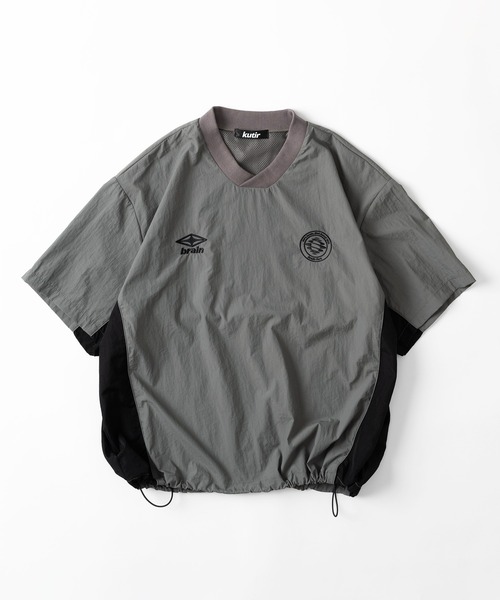 kutir(クティール)の「【低身長だからカッコよく着こなせるアイテム】バイカラーナイロンメッシュトップス(セットアップ着用可能)(その他トップス・メンズ・ブラック/ライトグレー/ネイビー・SMALL/MEDIUM)」の12枚目の写真