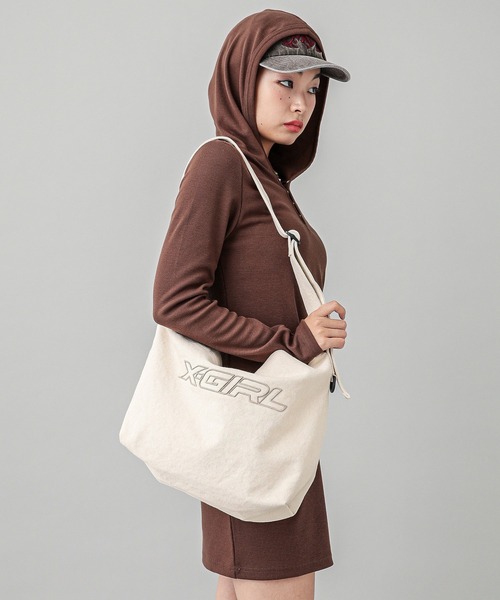 X-girl（エックスガール）の「LOGO MESSENGER BAG（ショルダー
