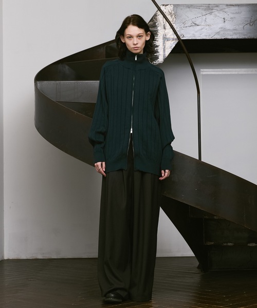 remer（リメール）の「loose wide-rib drivers knit / ルーズワイドリブドライバーズニット（ニット/セーター・メンズ・チャコールグレー/ブラック/ブルーグリーン・X-SMALL/SMALL/MEDIUM/LARGE）」の15枚目の写真