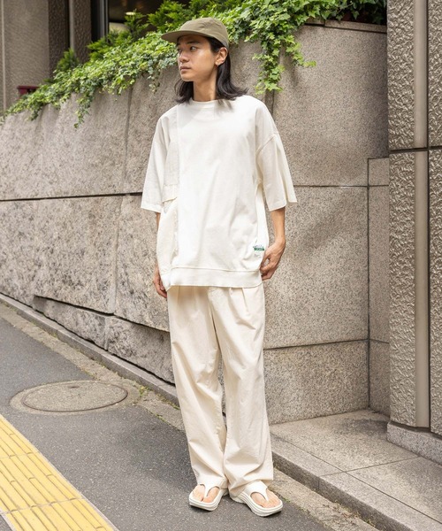 niko and...（ニコアンド）の「リネンブレンドワイドチノ（チノパンツ・メンズ・ブラック/ベージュ/オフホワイト・MEDIUM/LARGE）」の7枚目の写真