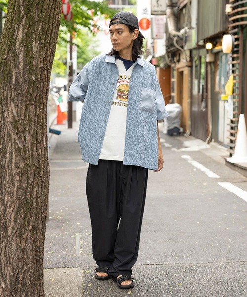 niko and...（ニコアンド）の「リネンブレンドワイドチノ（チノパンツ・メンズ・ブラック/ベージュ/オフホワイト・MEDIUM/LARGE）」の12枚目の写真