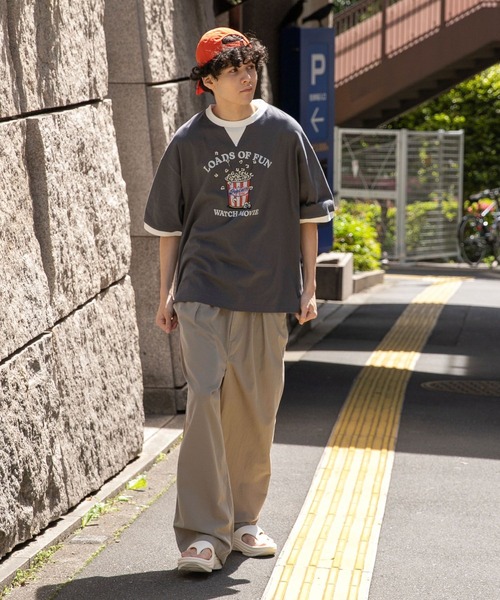 niko and...（ニコアンド）の「リネンブレンドワイドチノ（チノパンツ・メンズ・ブラック/ベージュ/オフホワイト・MEDIUM/LARGE）」の15枚目の写真