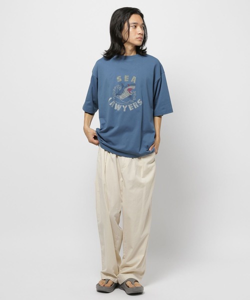 niko and...（ニコアンド）の「リネンブレンドワイドチノ（チノパンツ・メンズ・ブラック/ベージュ/オフホワイト・MEDIUM/LARGE）」の22枚目の写真