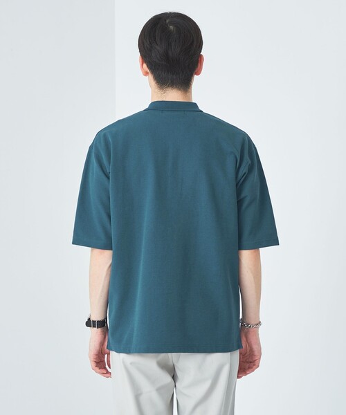 green label relaxing（グリーンレーベルリラクシング）の「ミラノロゴ ポロシャツ（ポロシャツ・メンズ・ネイビー/ライトグレー/ターコイズブルー・M/S/XL/L）」の12枚目の写真