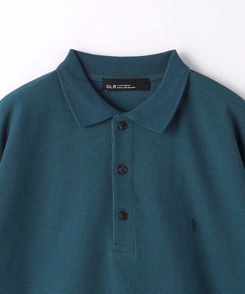 green label relaxing（グリーンレーベルリラクシング）の「ミラノロゴ ポロシャツ（ポロシャツ・メンズ・ネイビー/ライトグレー/ターコイズブルー・M/S/XL/L）」の9枚目の写真