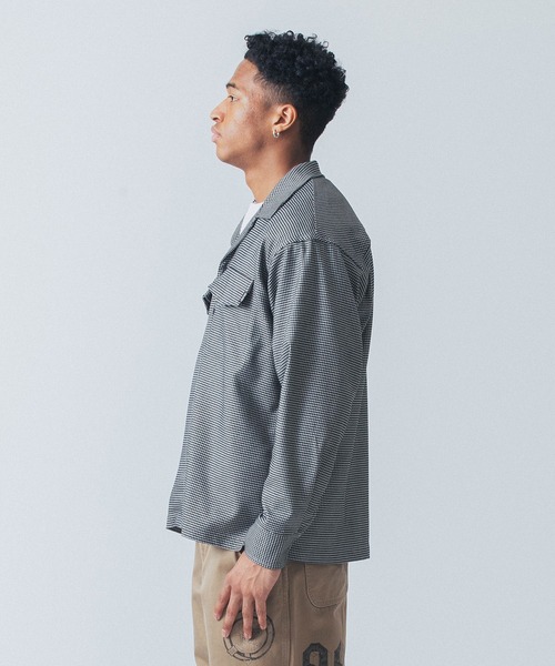 SILAS(サイラス)の「L/S HOUNDSTOOTH PATTERN SHIRT(その他アウター・メンズ・ベージュ/グレー/グリーン・M/L/XL)」の4枚目の写真