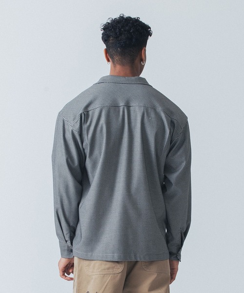 SILAS(サイラス)の「L/S HOUNDSTOOTH PATTERN SHIRT(その他アウター・メンズ・ベージュ/グレー/グリーン・M/L/XL)」の5枚目の写真