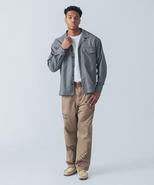 SILAS(サイラス)の「L/S HOUNDSTOOTH PATTERN SHIRT(その他アウター・メンズ・ベージュ/グレー/グリーン・M/L/XL)」の6枚目の写真