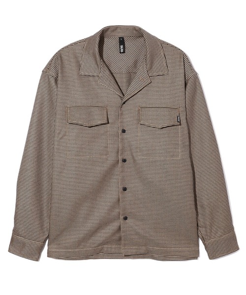 SILAS(サイラス)の「L/S HOUNDSTOOTH PATTERN SHIRT(その他アウター・メンズ・ベージュ/グレー/グリーン・M/L/XL)」の9枚目の写真