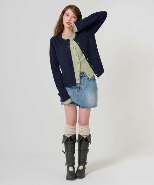 TINA:JOJUN(ティーナジョジュン)の「エンブレム刺繍入り ルーズソックス TINA:JOJUN(ソックス/靴下・レディース・レッド/グレー/ブラウン/ベージュ・F)」の8枚目の写真