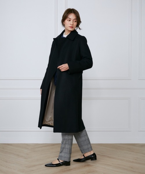 INED（イネド）の「Super110'sメルトンラップコート（チェスターコート