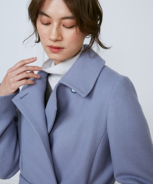 INED（イネド）の「Super110'sメルトンラップコート（チェスターコート