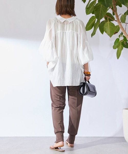 un dix cors(アンディコール)の「スリットジョガーパンツ(スラックス・レディース・ブラック/モカ・FREE)」の10枚目の写真