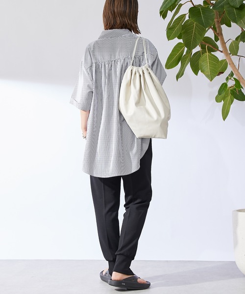 un dix cors(アンディコール)の「スリットジョガーパンツ(スラックス・レディース・ブラック/モカ・FREE)」の22枚目の写真