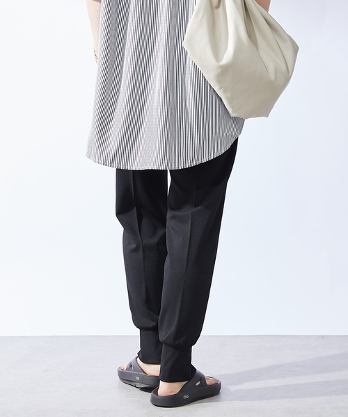 un dix cors(アンディコール)の「スリットジョガーパンツ(スラックス・レディース・ブラック/モカ・FREE)」の18枚目の写真