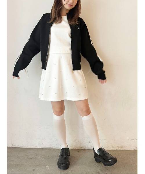 CALNAMUR（カルナムール）の「ビジュースウェットスカート【セットアップ対応】（スカート・レディース・ホワイト/ブラック/グレー・FREE）」の7枚目の写真