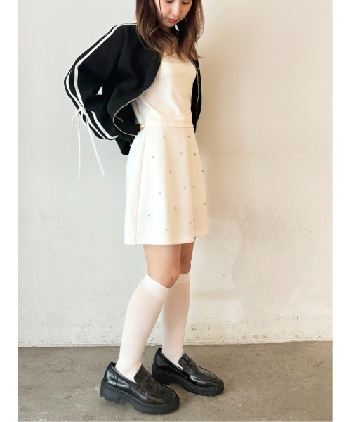 CALNAMUR（カルナムール）の「ビジュースウェットスカート【セットアップ対応】（スカート・レディース・ホワイト/ブラック/グレー・FREE）」の10枚目の写真