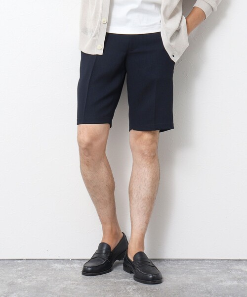 NOLLEY’S（ノーリーズ）の「LINOTECH リネンライクショートパンツ（その他パンツ・メンズ・ダークネイビー/ライトグレー/チャコールグレー・S/M/L/XL）」の3枚目の写真