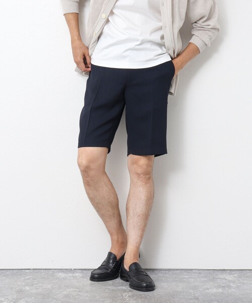 NOLLEY’S（ノーリーズ）の「LINOTECH リネンライクショートパンツ（その他パンツ・メンズ・ダークネイビー/ライトグレー/チャコールグレー・S/M/L/XL）」の10枚目の写真