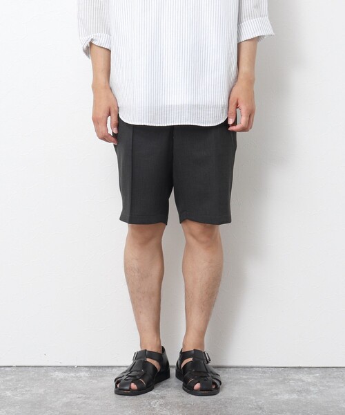 NOLLEY’S（ノーリーズ）の「LINOTECH リネンライクショートパンツ（その他パンツ・メンズ・ダークネイビー/ライトグレー/チャコールグレー・S/M/L/XL）」の13枚目の写真