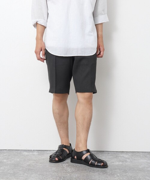 NOLLEY’S（ノーリーズ）の「LINOTECH リネンライクショートパンツ（その他パンツ・メンズ・ダークネイビー/ライトグレー/チャコールグレー・S/M/L/XL）」の20枚目の写真