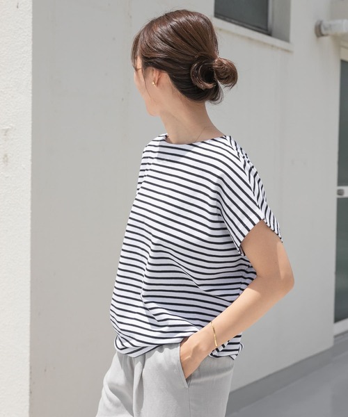 URBAN RESEARCH DOORS - 新品未使用☆タグ付き　 DOORS ボーダータックプルオーバー セール】タックスリーブボーダープルオーバー（Tシャツ