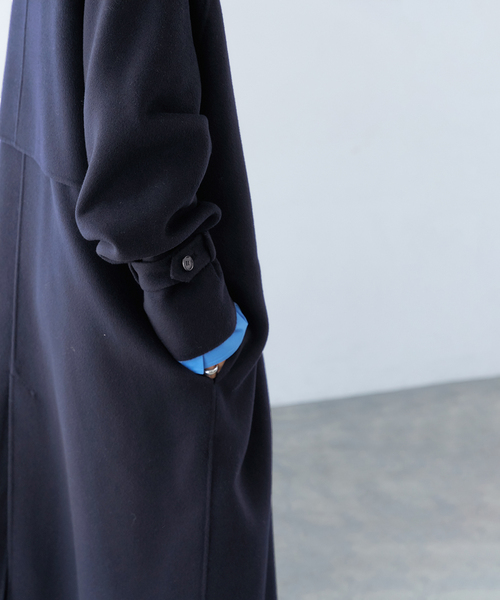 セール】Super120s スタンドカラーロングコート（その他アウター