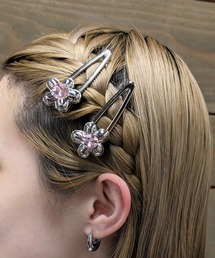 poiregnee（ポワニェ）の「［select］フラワーヘアピン 2個セット（ヘアピン・レディース）」