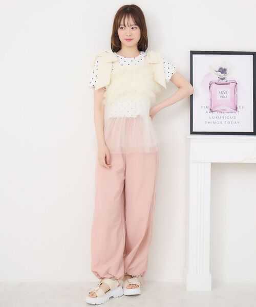 ems excite（エムズエキサイト）の「ライントラックパンツ（その他パンツ・レディース・ピンク/ブラック/オフホワイト・FREE）」の11枚目の写真