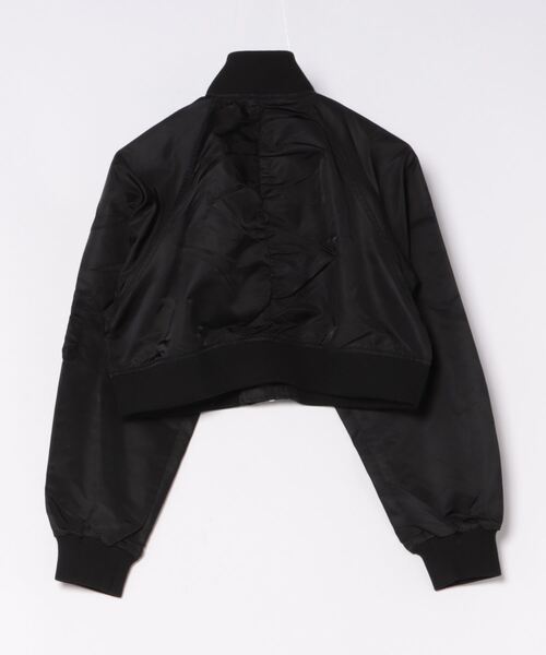 MAISON BREEZE reveur(メゾンブリーズレヴール)の「【MAISON BREEZE reveur】150DラグランショートMA-1 trc(MA-1・レディース・カーキ/ブラック/グリーン・FREE)」の6枚目の写真