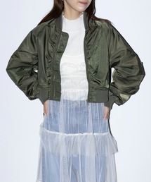 【MAISON BREEZE reveur】150DラグランショートMA-1 trc
