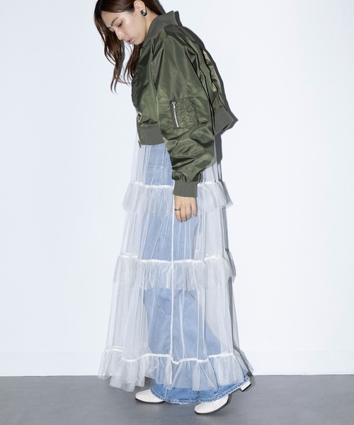 MAISON BREEZE reveur(メゾンブリーズレヴール)の「【MAISON BREEZE reveur】150DラグランショートMA-1 trc(MA-1・レディース・カーキ/ブラック/グリーン・FREE)」の16枚目の写真