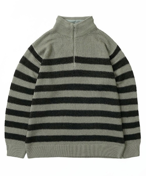 EGO TRIPPING（エゴトリッピング）の「mn2991-BORDERBLEND ニット（ニット/セーター・メンズ・ブラック系その他/サンドグレー/ブラウン系その他・48/46）」の10枚目の写真