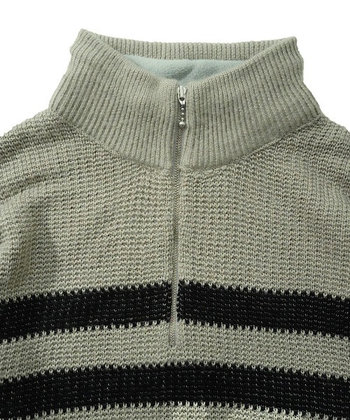 EGO TRIPPING（エゴトリッピング）の「mn2991-BORDERBLEND ニット（ニット/セーター・メンズ・ブラック系その他/サンドグレー/ブラウン系その他・48/46）」の12枚目の写真