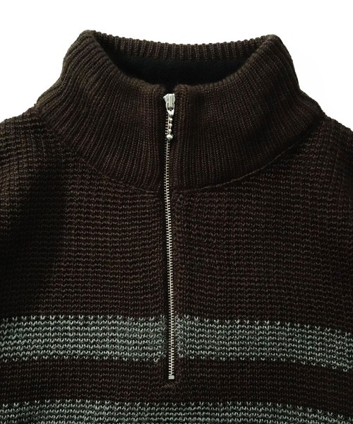 EGO TRIPPING（エゴトリッピング）の「mn2991-BORDERBLEND ニット（ニット/セーター・メンズ・ブラック系その他/サンドグレー/ブラウン系その他・48/46）」の18枚目の写真