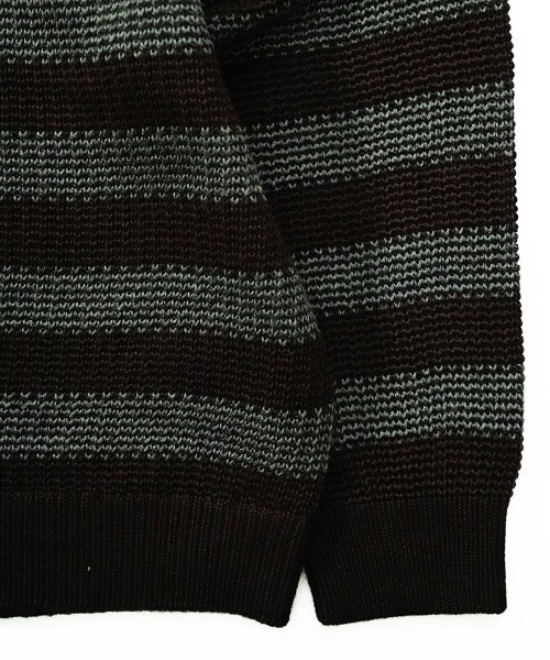 EGO TRIPPING（エゴトリッピング）の「mn2991-BORDERBLEND ニット（ニット/セーター・メンズ・ブラック系その他/サンドグレー/ブラウン系その他・48/46）」の19枚目の写真