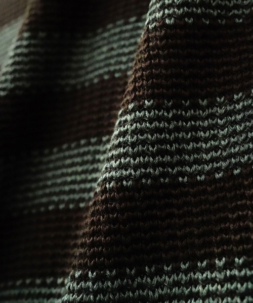 EGO TRIPPING（エゴトリッピング）の「mn2991-BORDERBLEND ニット（ニット/セーター・メンズ・ブラック系その他/サンドグレー/ブラウン系その他・48/46）」の21枚目の写真