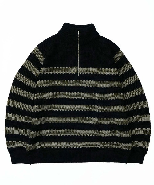 EGO TRIPPING（エゴトリッピング）の「mn2991-BORDERBLEND ニット（ニット/セーター・メンズ・ブラック系その他/サンドグレー/ブラウン系その他・48/46）」の22枚目の写真