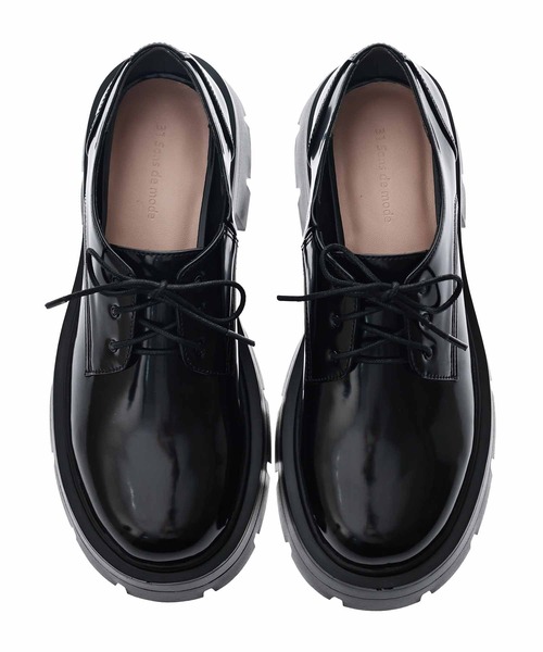 31 Sons de mode（トランテアン　ソン　ドゥ　モード）の「オックスフォードレースアップシューズ（ローファー・レディース・ダークブラウン/ブラック・S/M/L）」の11枚目の写真