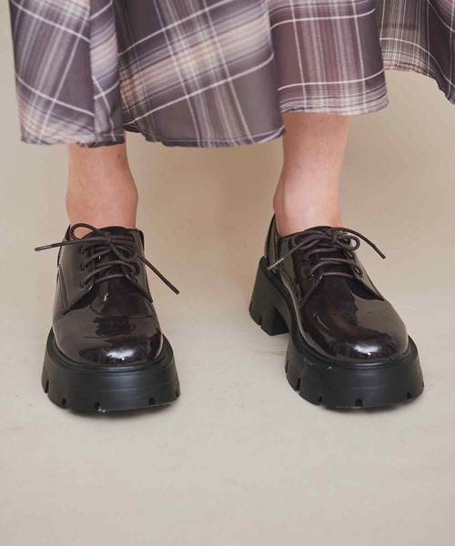 31 Sons de mode（トランテアン　ソン　ドゥ　モード）の「オックスフォードレースアップシューズ（ローファー・レディース・ダークブラウン/ブラック・S/M/L）」の14枚目の写真
