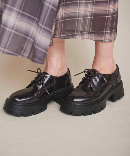 31 Sons de mode（トランテアン　ソン　ドゥ　モード）の「オックスフォードレースアップシューズ（ローファー・レディース・ダークブラウン/ブラック・S/M/L）」の15枚目の写真
