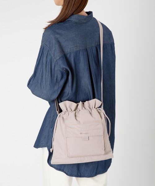 Champion(チャンピオン)の「champion/チャンピオン ショルダーバッグ パース No.63894(ショルダーバッグ・メンズ・ブラック/アイボリー/ピンク・FREE)」の7枚目の写真