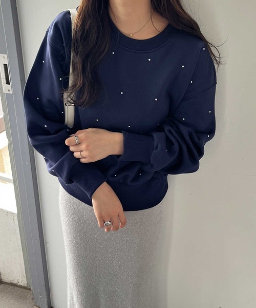 NEK! CD3枚セット➕オマケ セール】裏起毛スタッズスウェット（スウェット）｜nelliy.（ネルリー